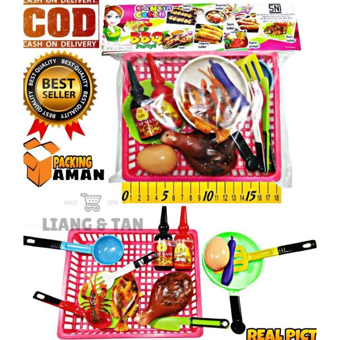 Diskon Mainan Anak Masak Masakan Set Ayam Bakar Bbq Party / Dapur Cooking Set
