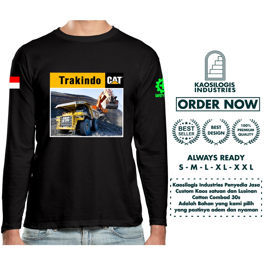 Kaos Baju Trakindo Cat Diesel Power Lengan Panjang