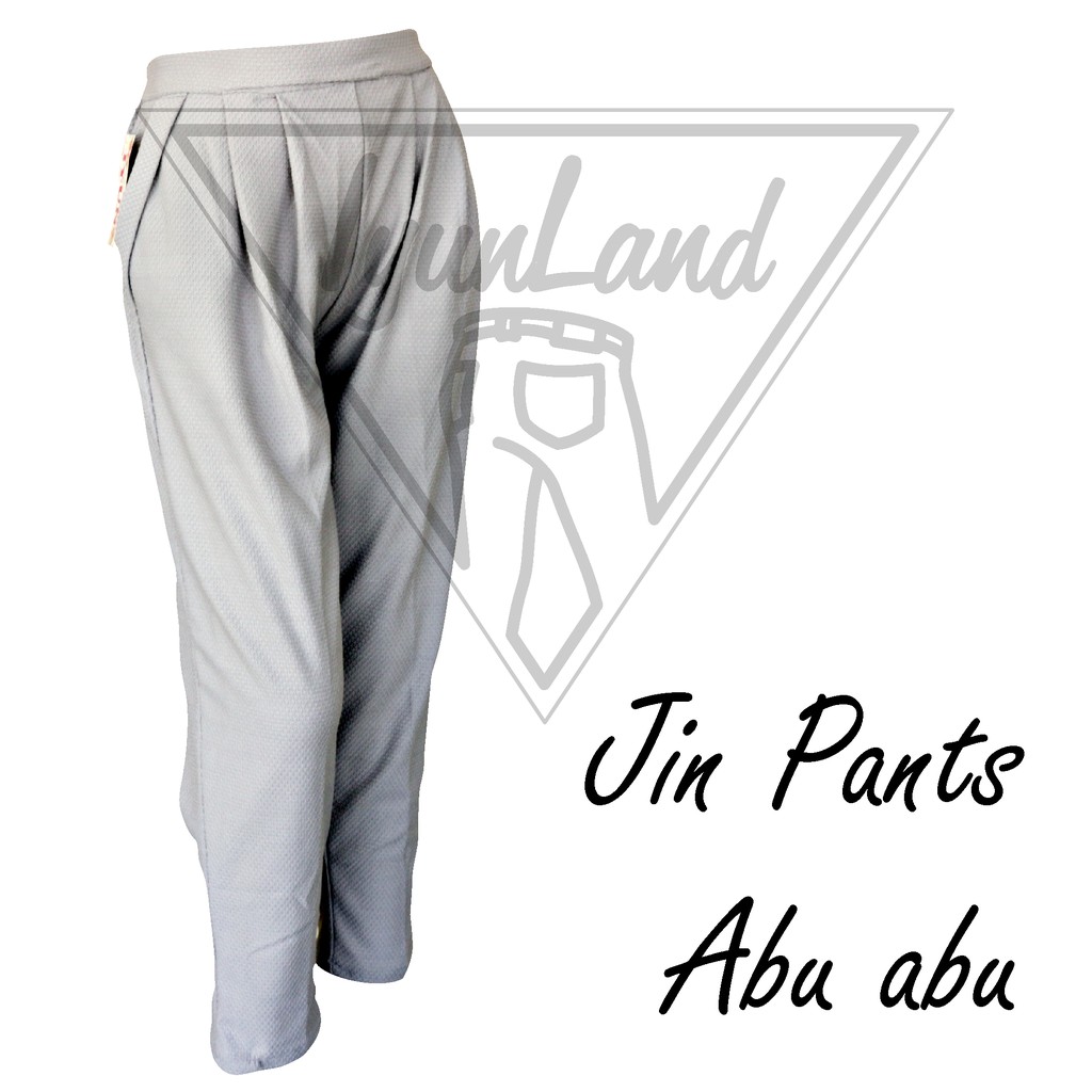 Ossa waffle pants / jien pants warna abu