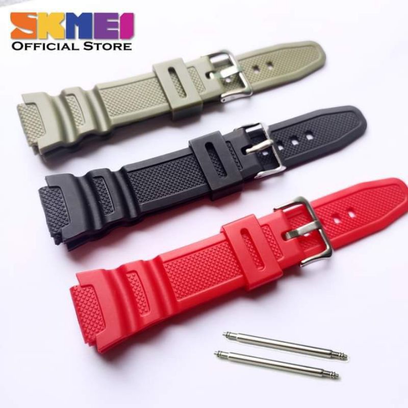 strap tali jam tangan skmei 1299 rubber tali jam skmei 1299 berkualitas
