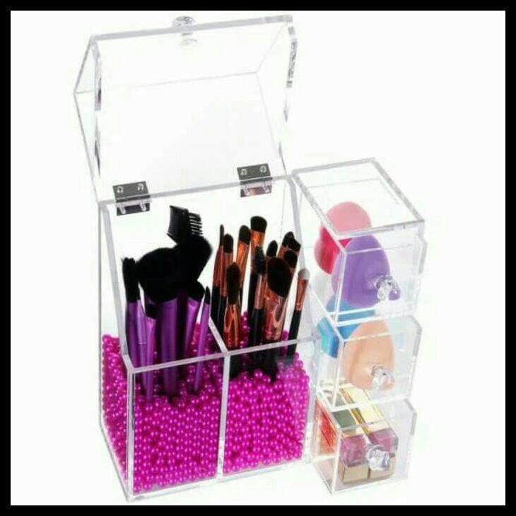 Akrilik tempat kuas make up / Brush X3