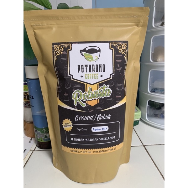 

Potorono Coffee 1 kg, KOPI BUBUK ROBUSTA MURNI
