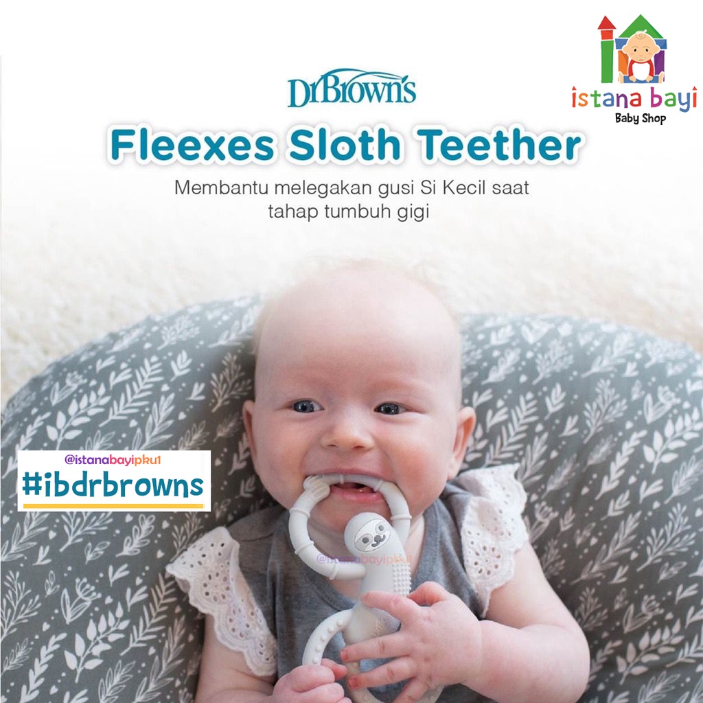 Dr Browns Sloth Limbed Silicone Teether TF010/ Gigitan Bayi