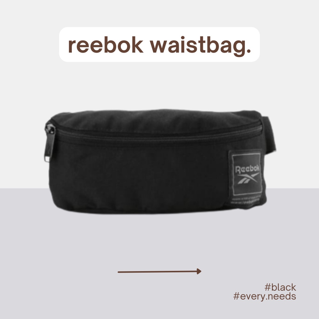 tas reebok wor original waist bag tas pinggang tas selempang