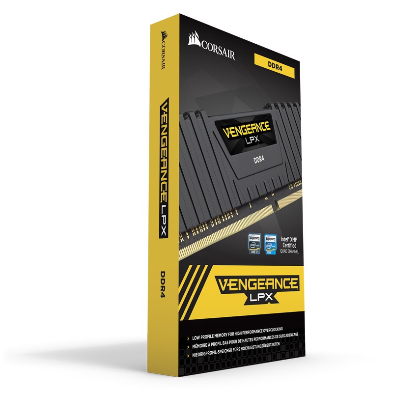 Corsair Memory CMK4GX4M1A2400C16 (1X4GB) Memory Corsair Vengeance LPX 4GB DDR4 GARANSI RESMI