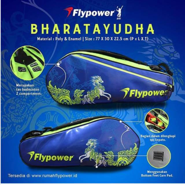 Tas Badminton / Bulutangkis - Flypower - Bharatayudha - Thermo