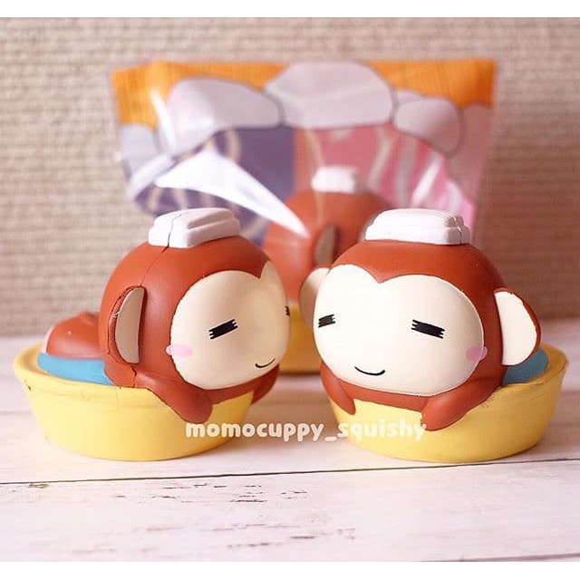 monkey spa Squishy by pat pat zoo (Squishy Monyet Onsen ORIGINAL)