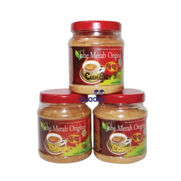 

tradisional-minuman- jahe merah original cap cangkir mas toples - minuman kesehatan herbal -minuman-