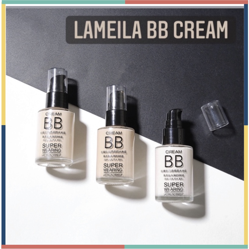 LAMEILA BB Cream Super Moisturizing Liquid Foundation Makeup Base Long Lasting LA050 1001