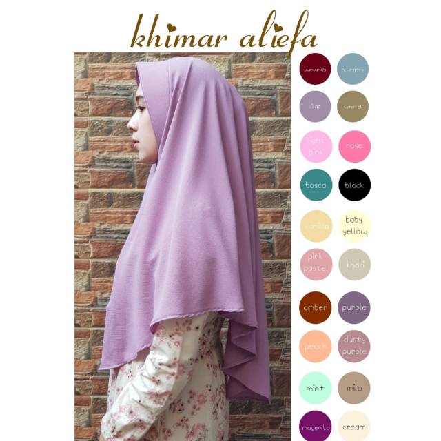 Khimar Aliefa / Segiempat instan aliefa / Segiempat Khimar Aliefa