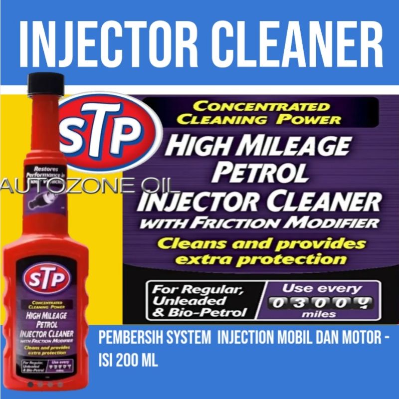 STP mileage petrol injector cleaner mobil motor 200 ml