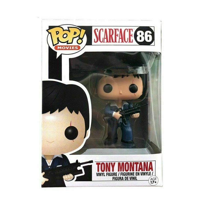 【New】Funko Pop Tony Montana 86 Action Figure Scarface Toy With Box Movie Collection