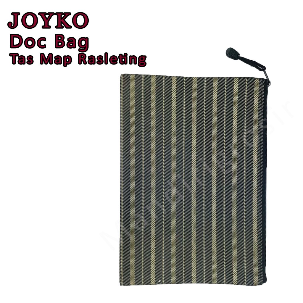 Doc Bag * Joyko * Tas Map Rasleting * Motif Salur * DCB-38B5