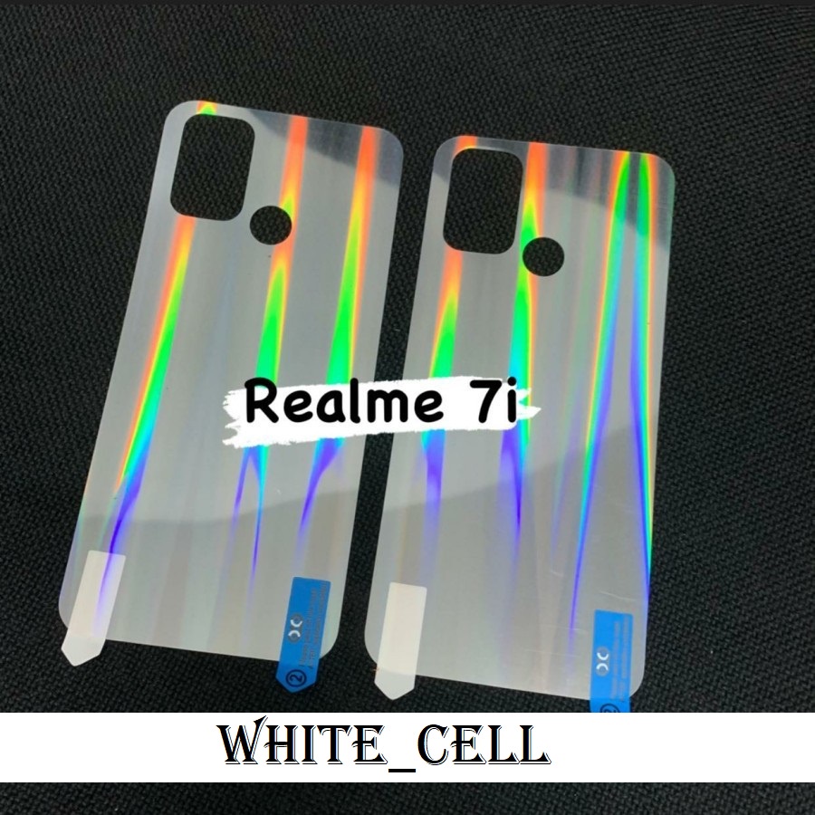 REALME 7i C17 BACK SKIN AURORA CLEAR GARSKIN ANTI GORES BELAKANG TRANSPARAN D2