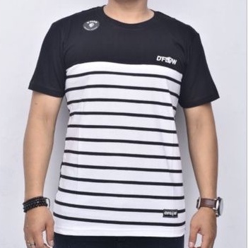 KAOS D'FLOW ORIGINAL STRIPE FREE STICKER BISA COD