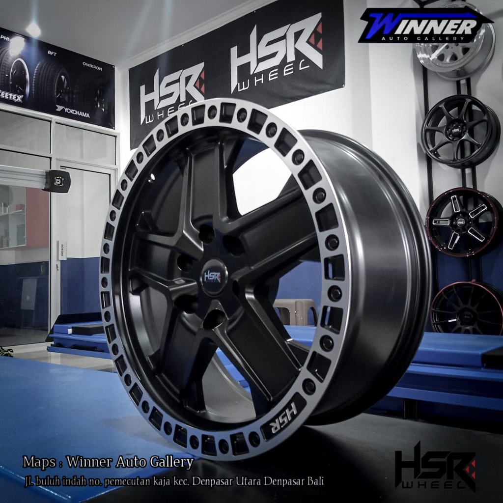 Velg mobil velk pelek offroad ring 20 HSR WOLWAL-Pajero fortuner dll