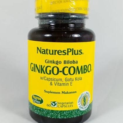 Nature'S Natures Plus Ginkgo Combo Biloba Ginko Vit E Isi 60 Original 28Eh1N6Na7