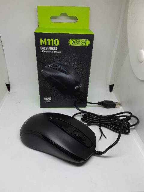 WIRED MOUSE ROBOT BLACK