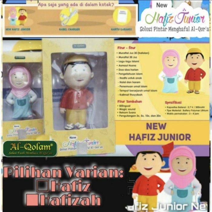 spesial Boneka Hafiz Junior Profesi - hafizah new Murah