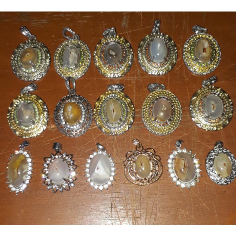 BISA COD OBRAL HARGA TERMURAH LIONTIN JUMBO BATU AKIK COMBONG, PANCAWARNA, SISIK NAGA DLL, ANTIK, UN