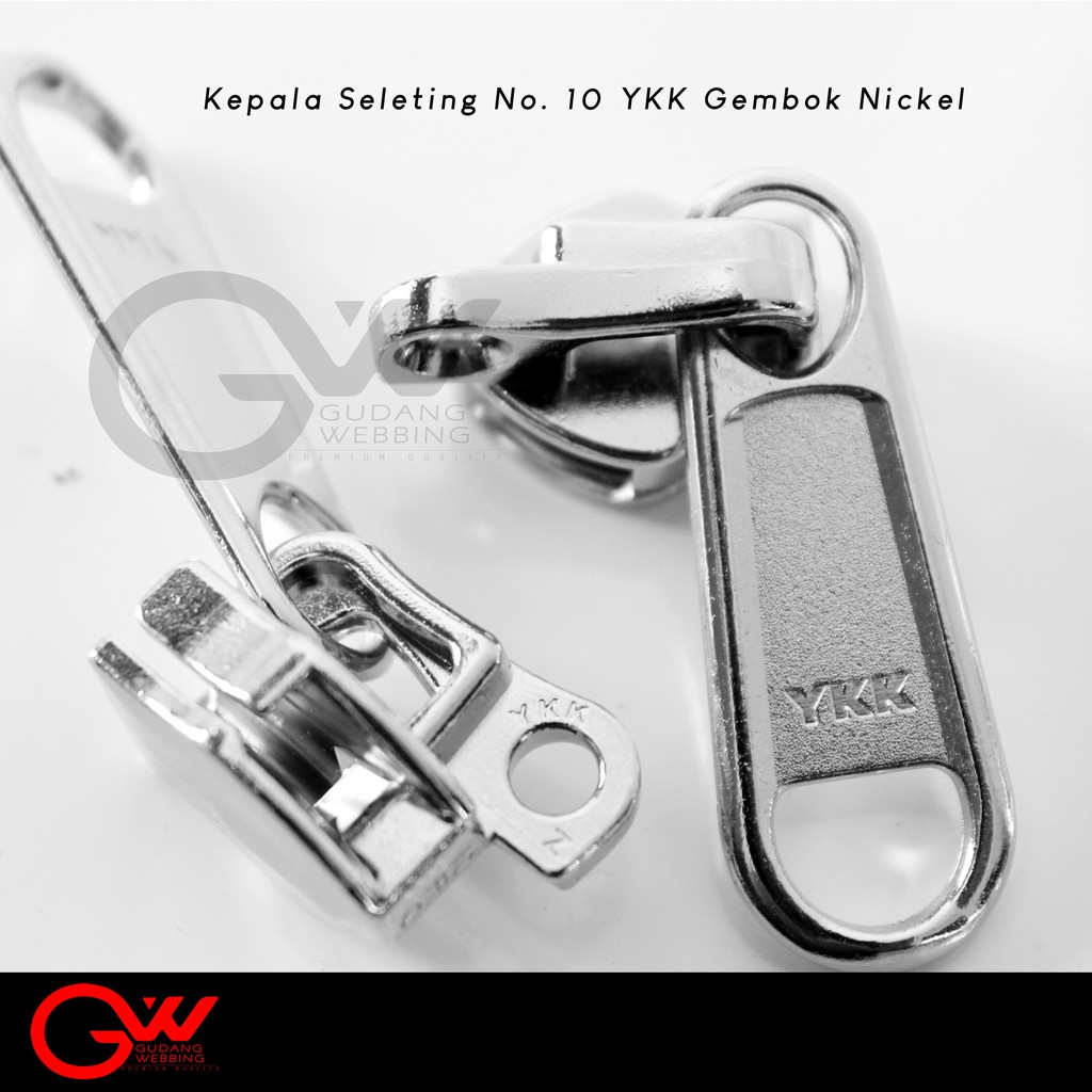 Kepala Risleting ( Head Zipper ) YKK No 10 GEMBOK atau TANDUK - ECERAN