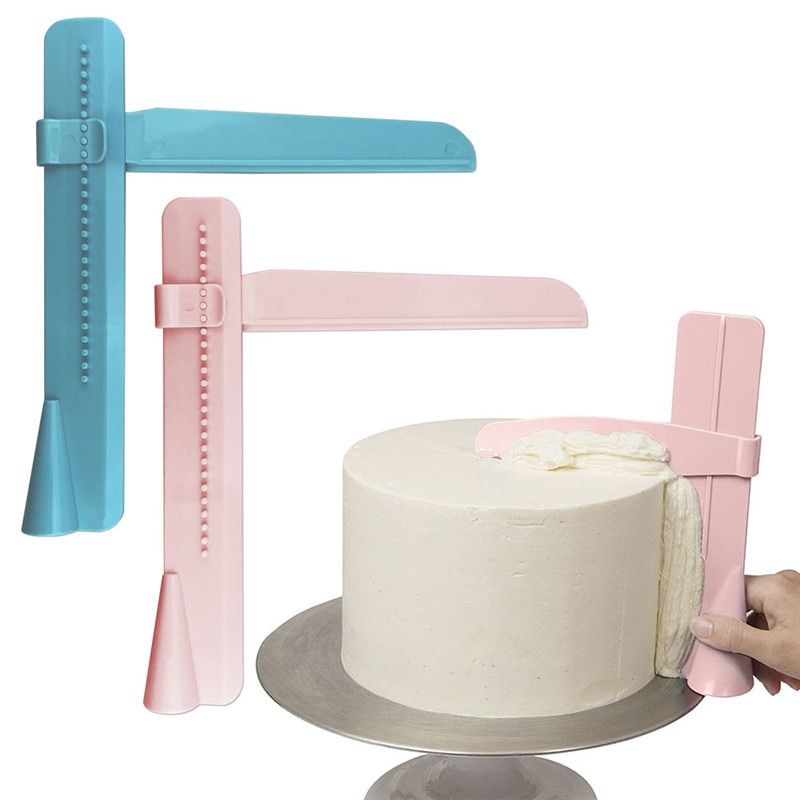 Adjustable cake scraper/polisher smoother putar