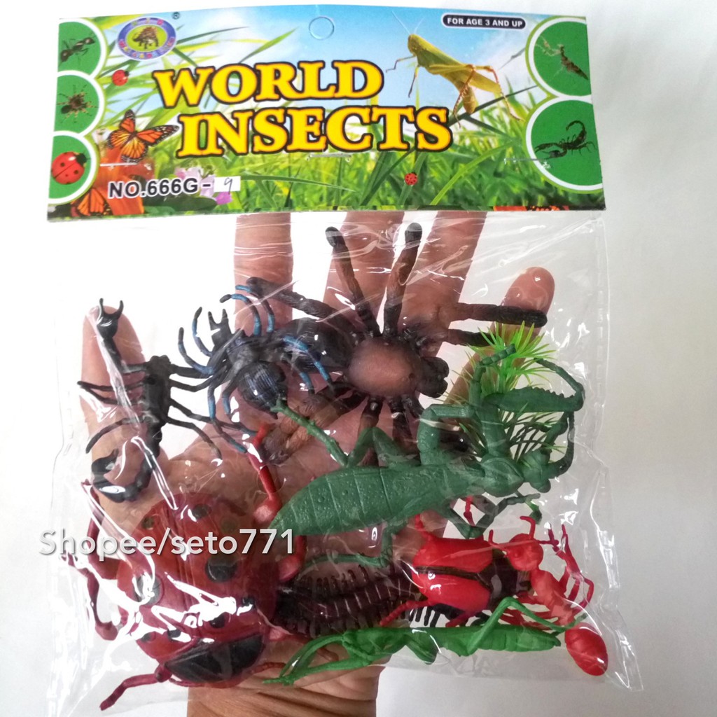 Serangga Mainan Hewan Insect World Binatang Karet Lebah