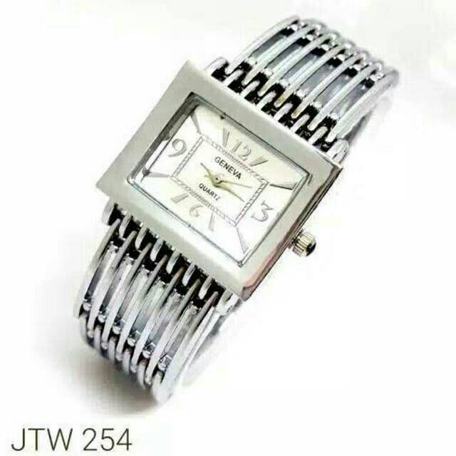 Jam Tangan Wanita Geneva Sisir Rantai Steel