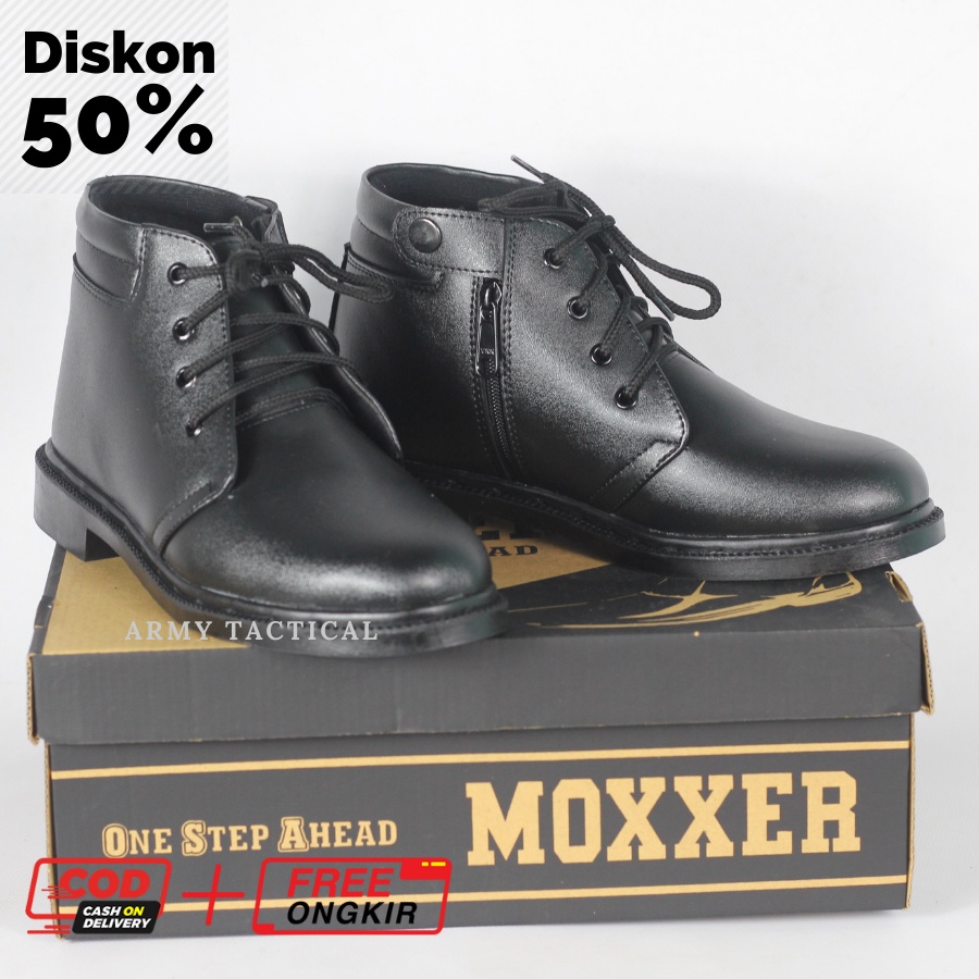 Sepatu Dinas PDH TNI Satpam Security Doff Sepatu Kerja Pria Oxford Pantofel Tali Resliting - KY03