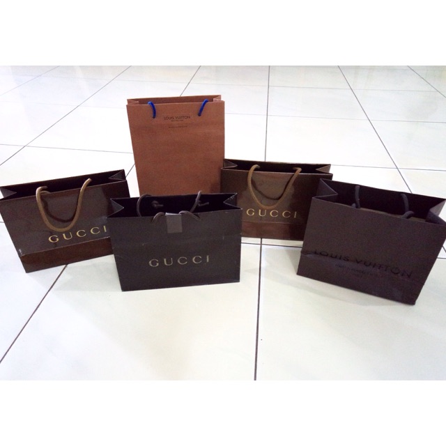 LV Gucci Paper Bag Original Branded Paperbag