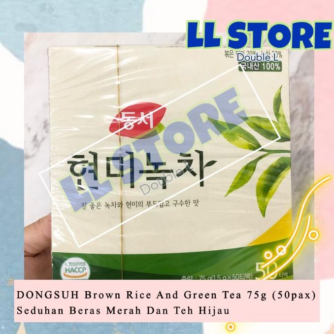 [COD] DONGSUH Brown Rice And Green Tea 75gr | Teh Hijau Beras Merah Korea [COD]