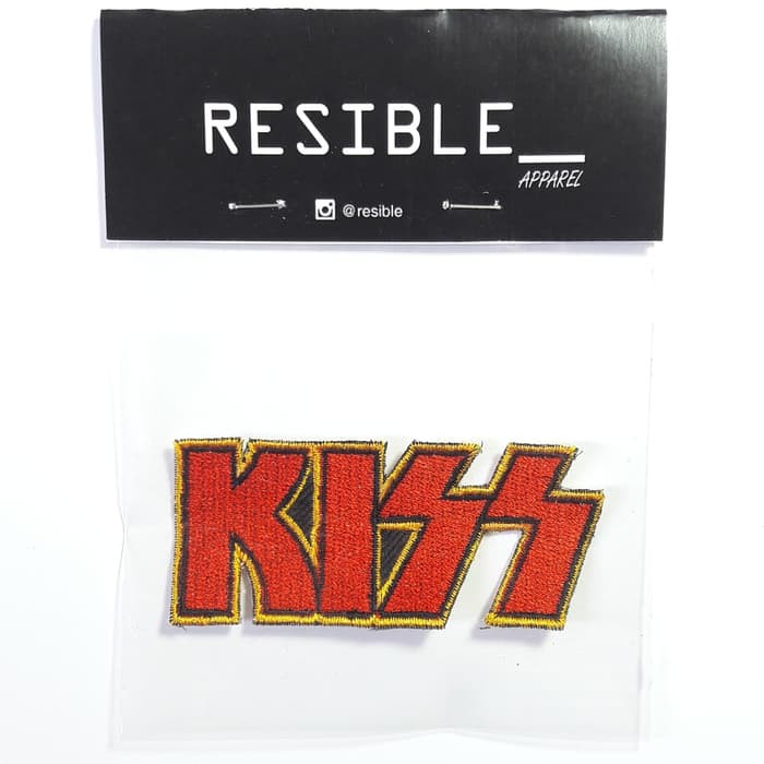 KISS music band patch emblem bordir badge
