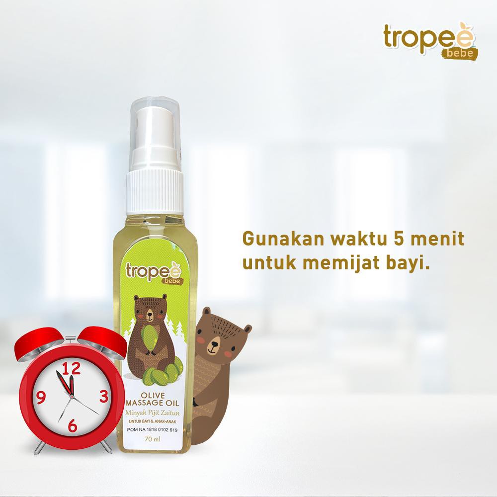 Tropee Bebe Olive Massage Oil / Minyak Pijat Bayi Shopee Indonesia