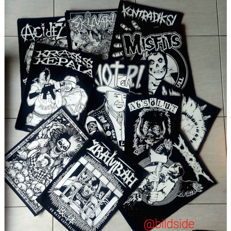 EMBLEM BAND PUNK RANDOM EMBLEM MUSIK EMBLEM BAND METAL EMBLEM PUNK PACTH SABLON PACTH BORDIR EMBLEM 