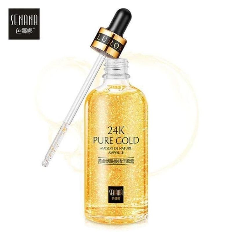 Senana 24K Pure Gold 15ML Oil Serum Pemutih Wajah Glowing Kimberlin