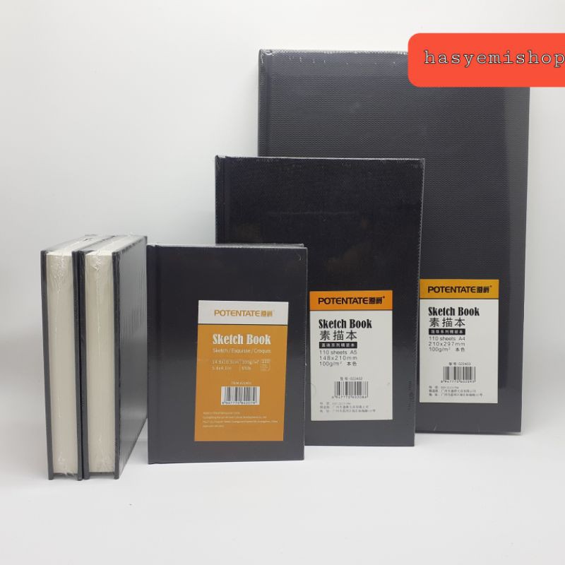 Buku Sketsa Potentate Hard Cover Sketch Book A5 /110