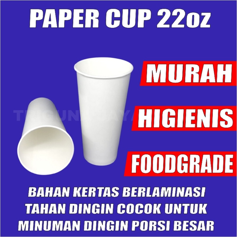 Paper Cup 22oz Dus Semua Jasa Kirim Ekspedisi Gelas Kertas 660ml