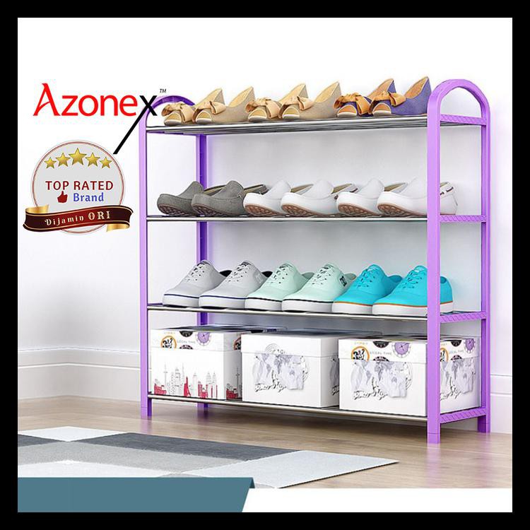 Sale Rak Sepatu Serbaguna 4 Susun Portable Tempat Penyimpanan Shoe Rack Orchid Purple Kode 0211 Shopee Indonesia