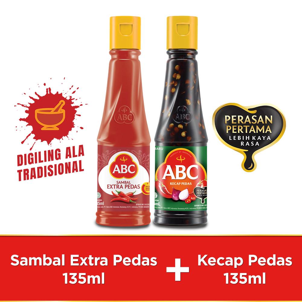 ABC Sambal Extra Pedas 135 mL & Kecap Pedas 135 mL | Shopee Indonesia