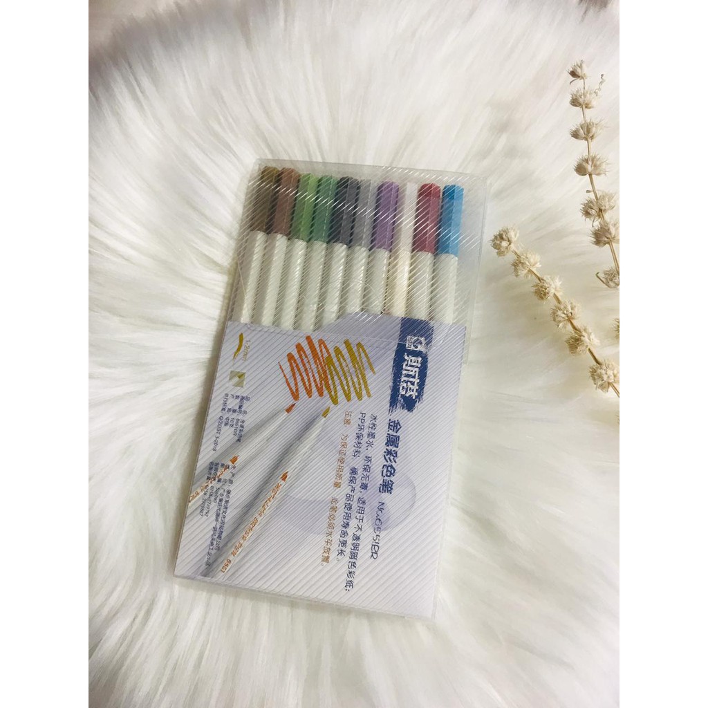 

《PLAN-V》STA METALLIC BRUSH PEN | PEN SPIDOL | PENA KUAS METALIK
