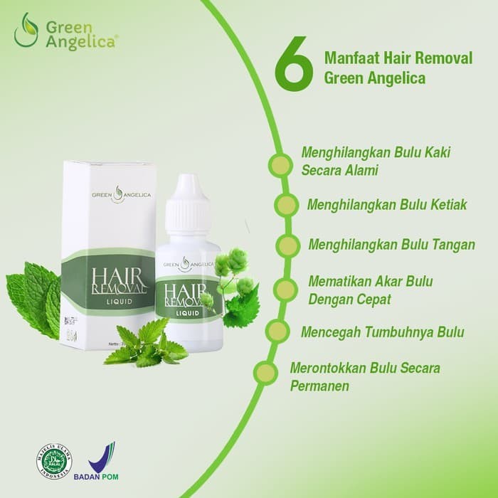 GREEN ANGELICA HAIR REMOVAL PERONTOK PENGHILANG BULU KAKI KETIAK LENGAN AMPUH CEPAT