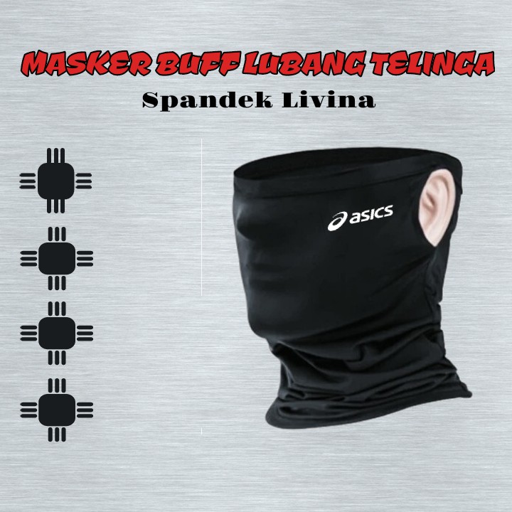 Masker Motor/assc/Masker Bandana Multifungsi/masker lubang telinga