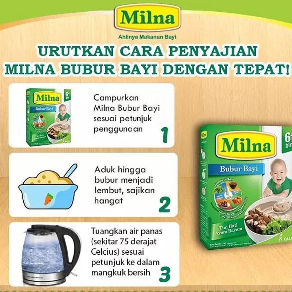 Milna Bubur Bayi 6 bulan+ 120gr