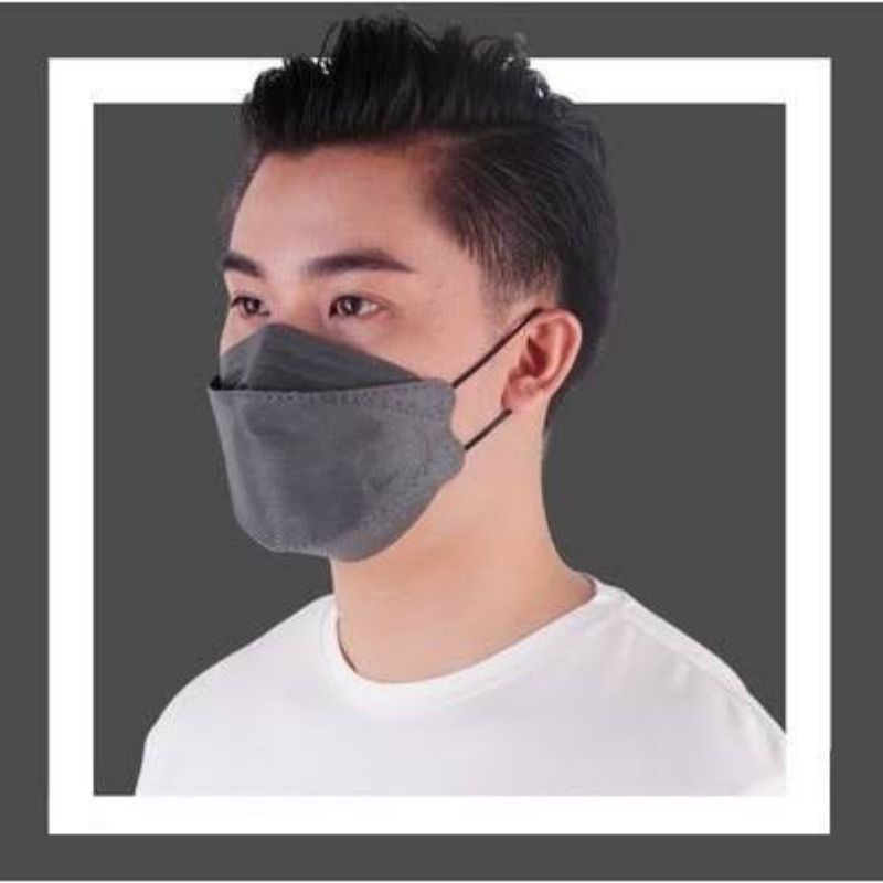 Masker KF 94 Warna Abu-Abu & Biru Dongker