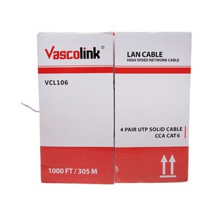 Vascolink UTP Cable CAT6 CCA Kabel LAN 4Pair 305M