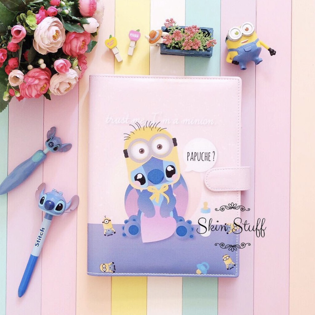 Binder Stitch Minions (Binder 6 ring / 20 ring / 26 ring) UV Print