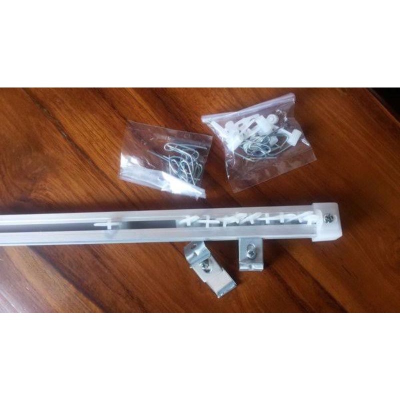 Batang Gorden/Rel Kotak Gorden Aluminium Fullset / Batang Kotak Aluminum Fullset / Rel Kotak Gorden