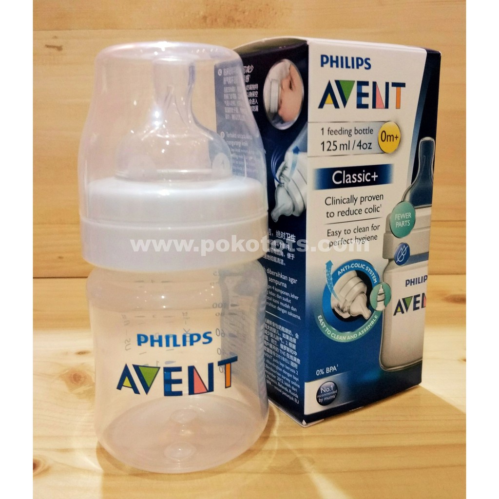 Philips Avent Classic Feeding Bottle 125ml Botol Susu WHS