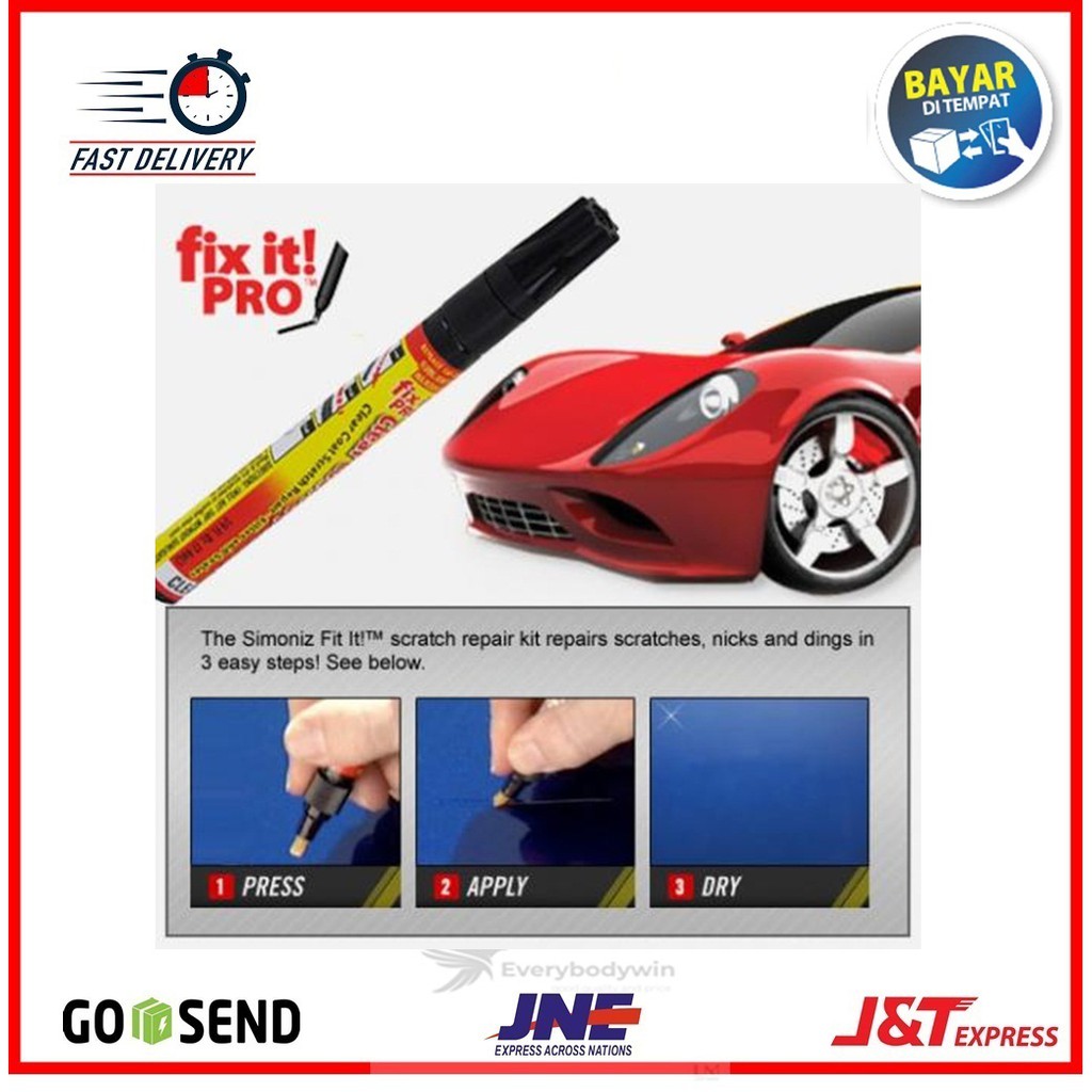 [READY STOK] FIX IT PRO ORIGINAL PENGHILANG LUKA GORESAN LECET BARET BODY MOBIL MOTOR MAGIC PEN CAR