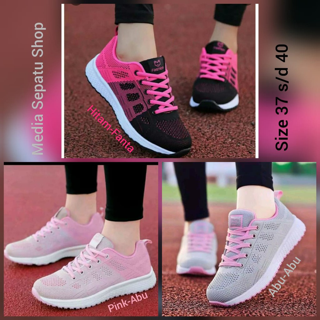 Hot Promo Sepatu  Kets  Running Wanita  Sepatu  Sneakers 